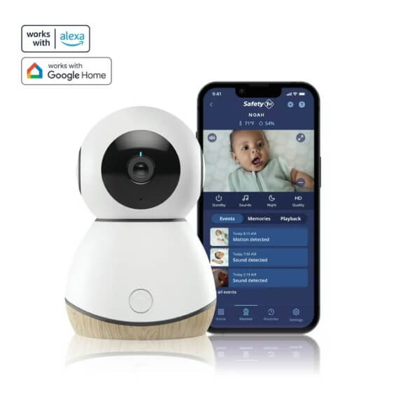 Safety 1ˢᵗ 360° Smart Baby Monitor, White